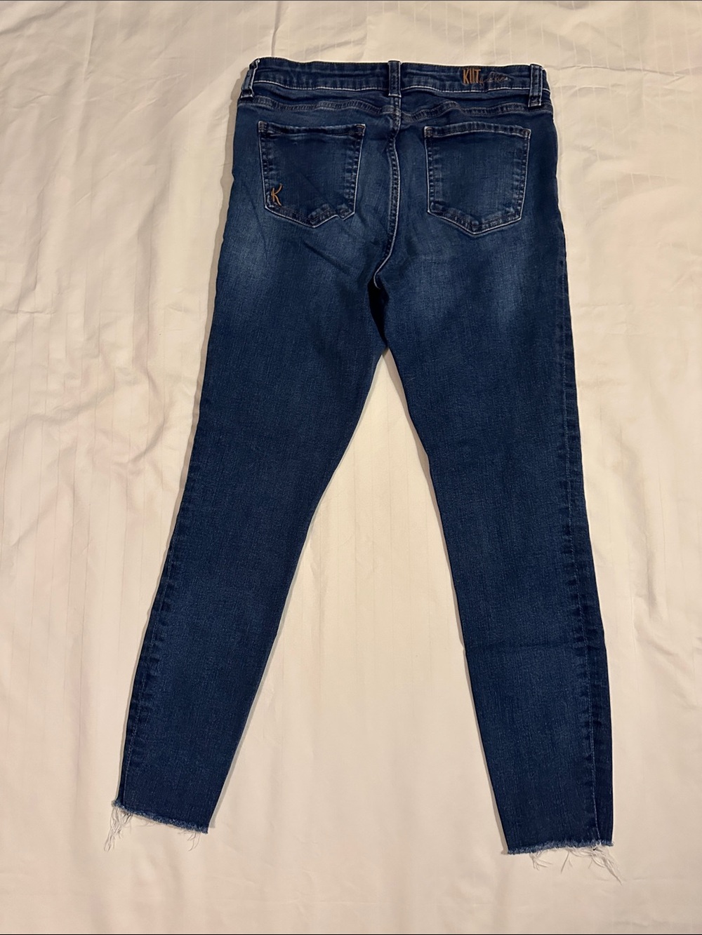 Kut from the Kloth Mid/Dark Indigo Ankle Jeans - Picture 7 of 9